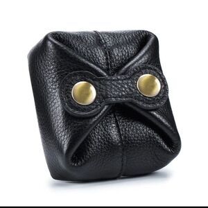 Women Leather Wallets Coin Purse Pouch Clutch Bag Snap Closure Change Bag Gift